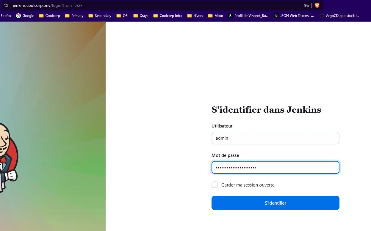 Accès à l'interface