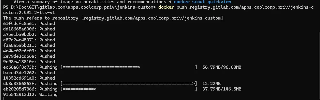 Envoi de l'image de du controleur dans la registry