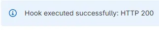 test du webhook
