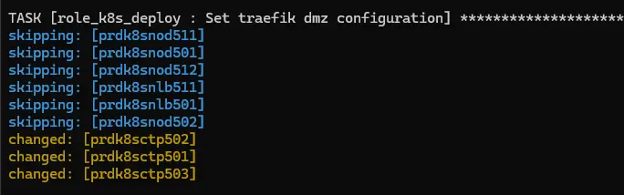 Déploiement du fichier de conf via Ansible