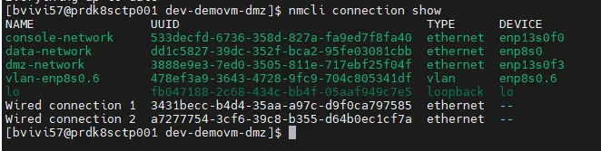 Controle des profils réseaux