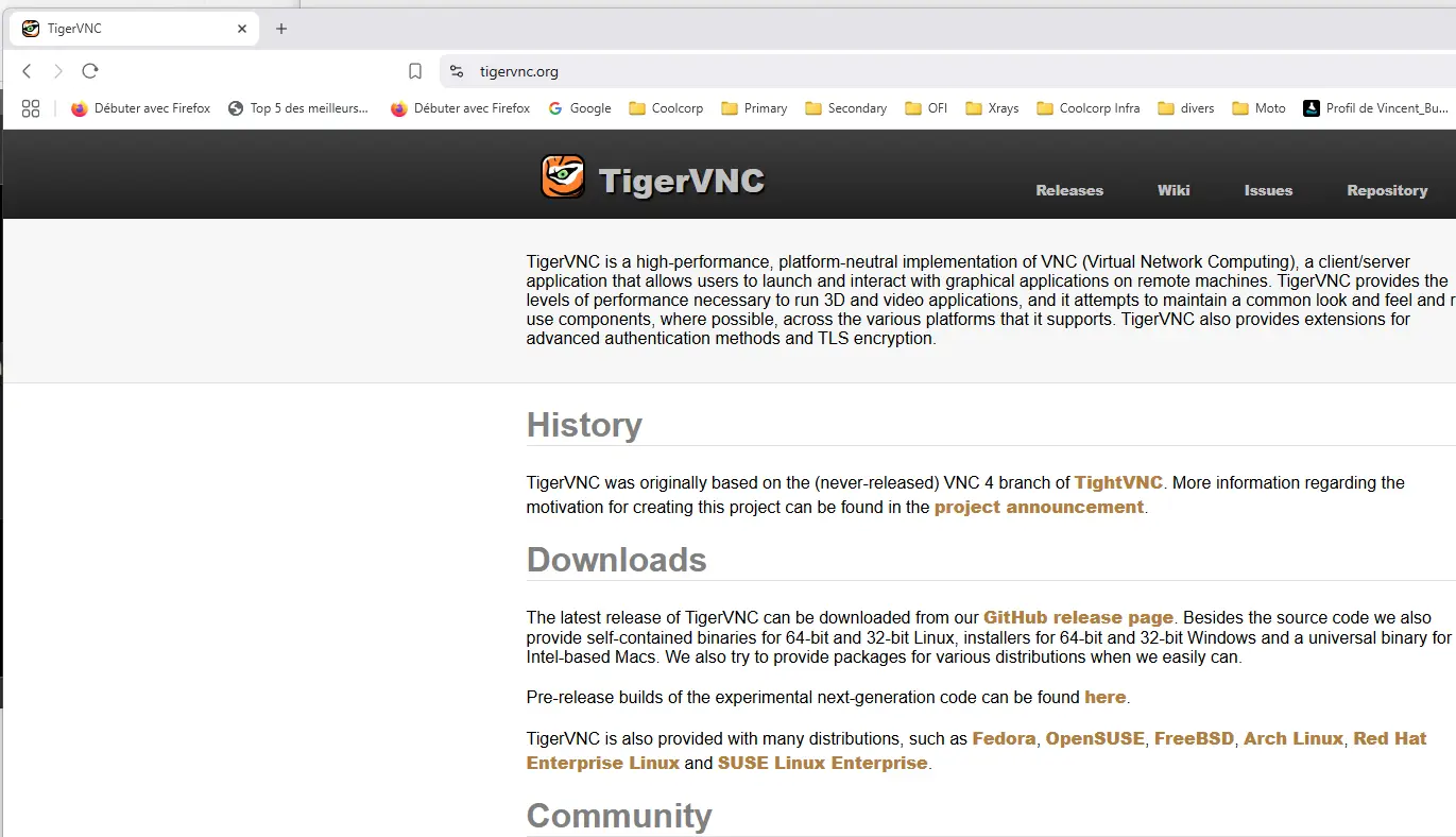 Site de tigervnc