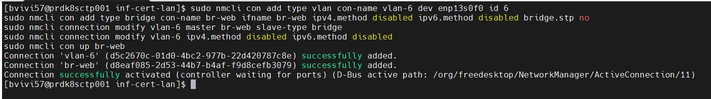 Configuration de l'interface VLAN WEB