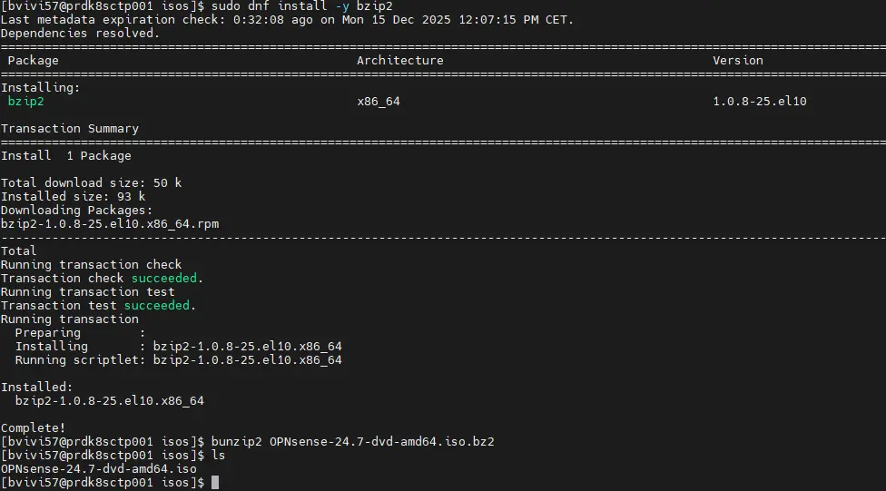 Déchiffrement de l'ISO