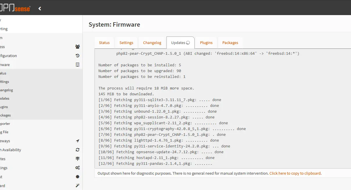 Test fonctions OPNsense