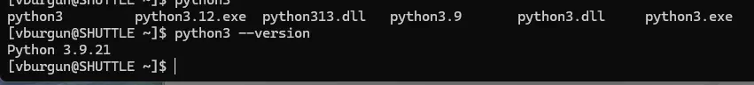 Version de python par défault de rockylinux