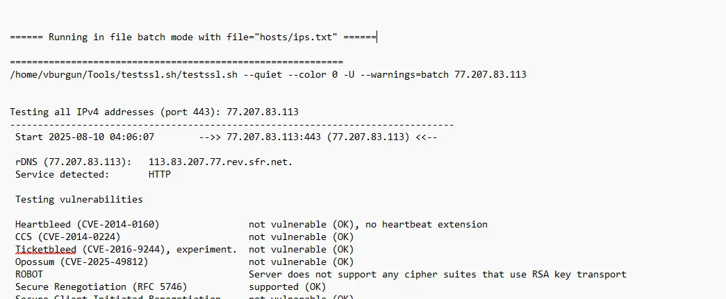 Identification du chiffrement SSL