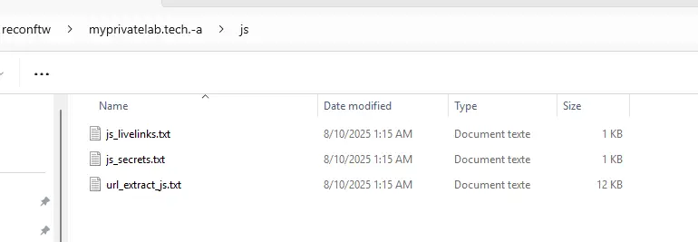 Contenu du dossier js