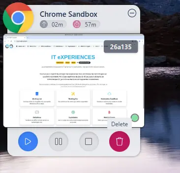 Fin de session chrome
