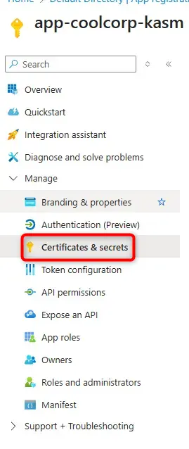 Menu secret