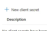 Création d'un nouveau secret