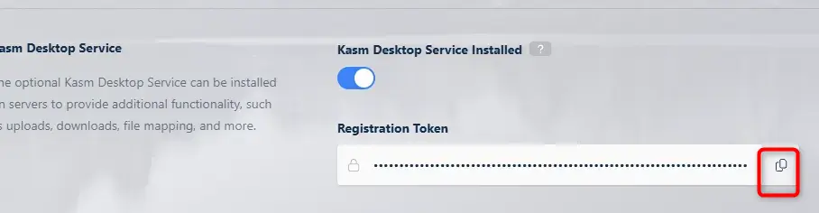 Récupération du token pour l'agent