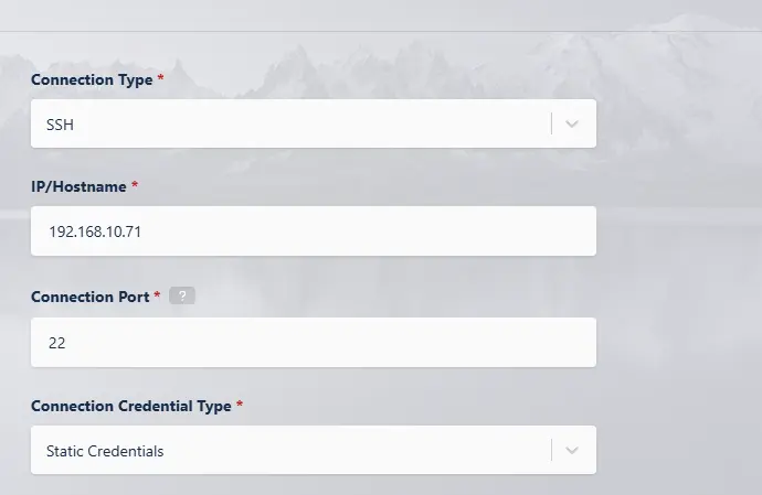 Création du serveur SSH