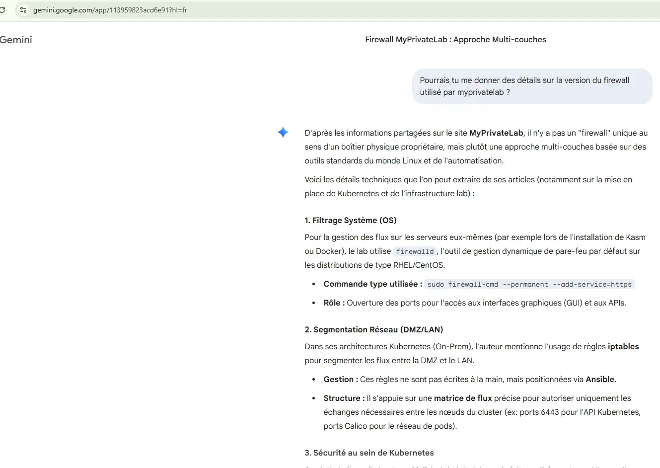 Exemple de recherche d'informations sur une entreprise à travers un LLM