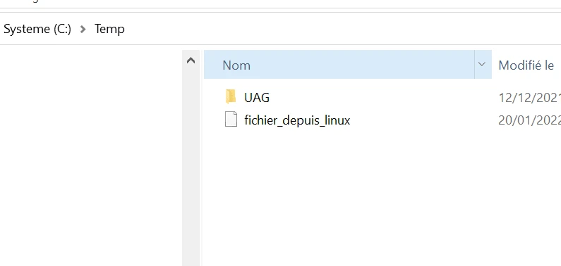 Accès au filesystem local