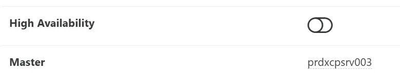 Paramètres avancés du pool - activation auto boot et HA