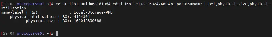 informations sur le SR