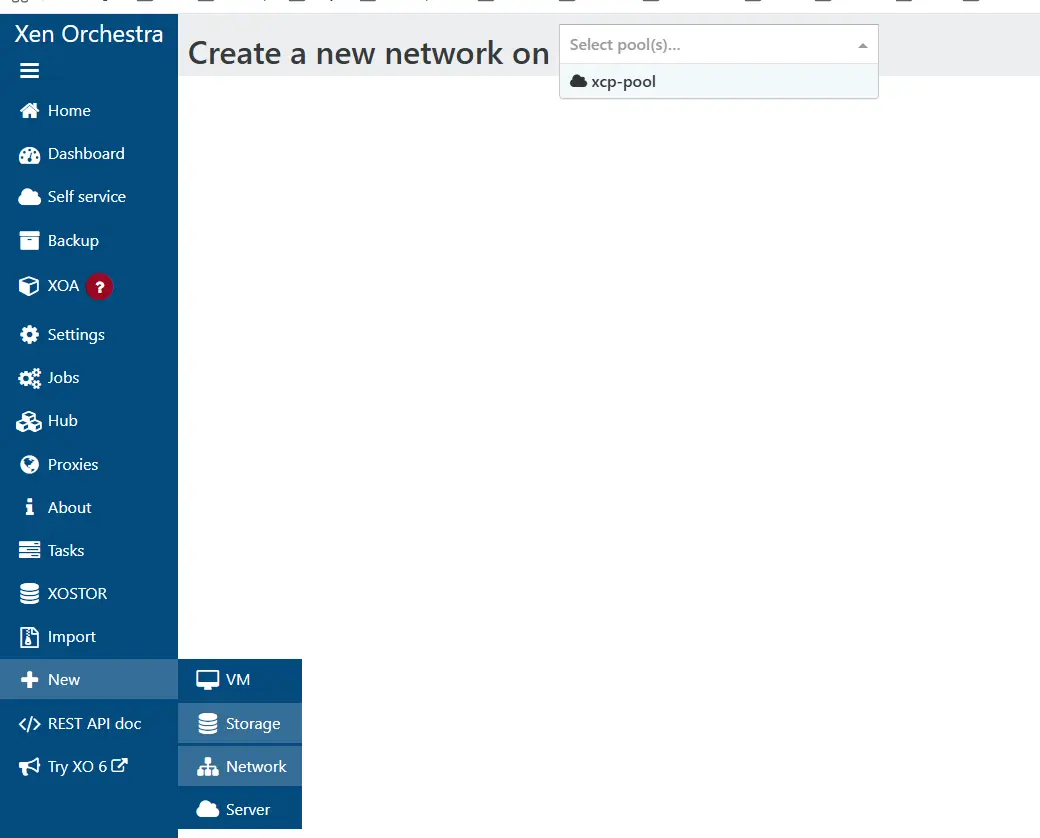 Ajout d'un nouveau réseau