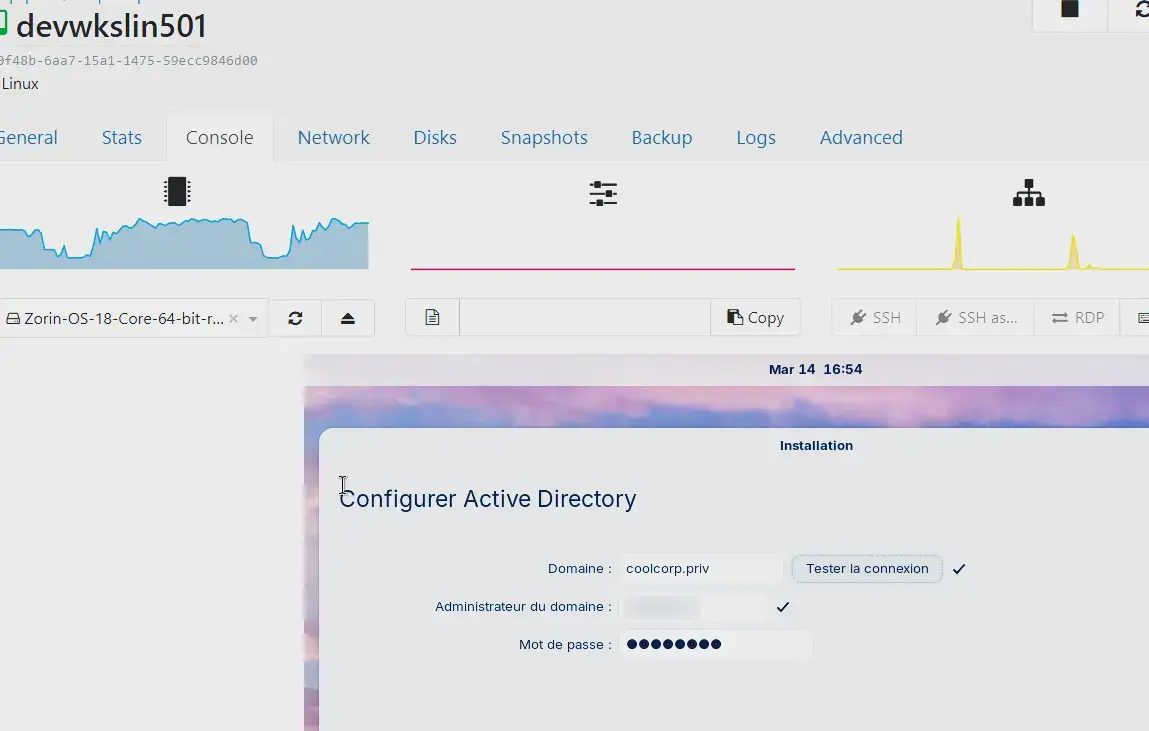 Installation de Zorin OS avec support Ad