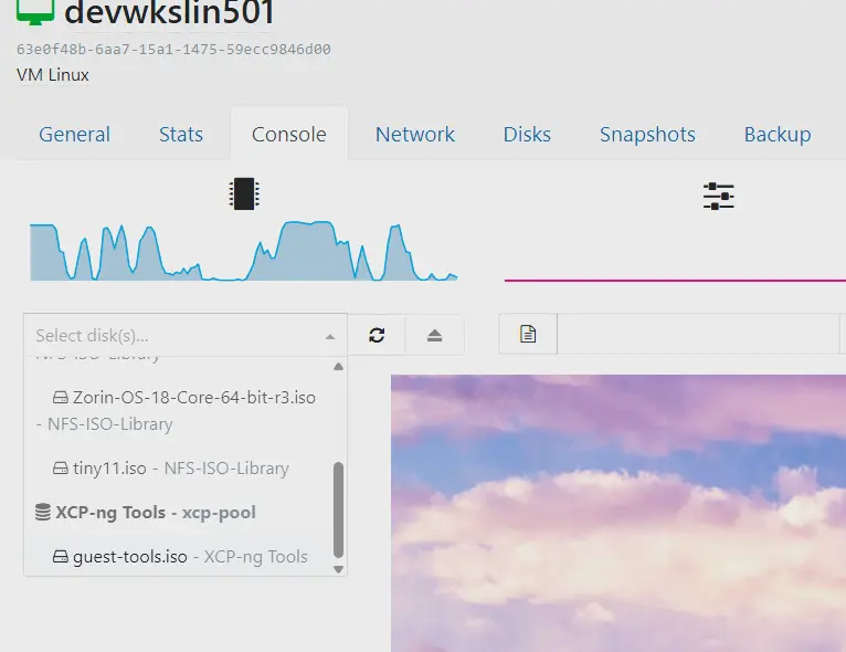 Montage de l'iso pour les tools