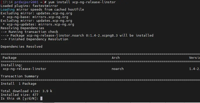 Installation des packages