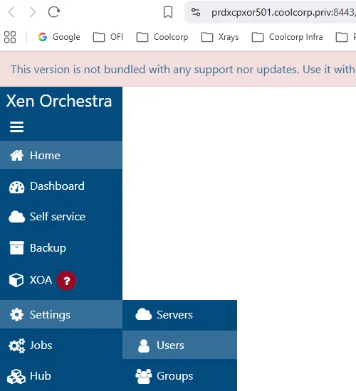 Changement du mot de passe